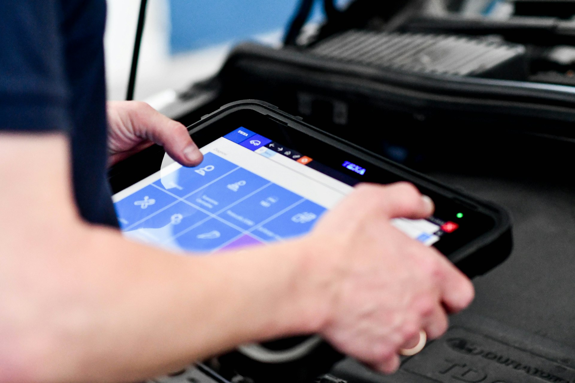 person playing game on black laptop computer